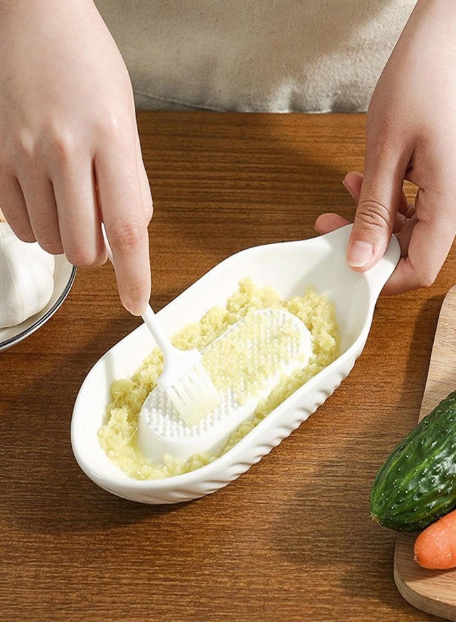 BdelrinQue Ceramic Garlic Grater Plate, Garlic Crusher Plate for Kitchen, Smooth Ceramic Grater Plate for Food Preparation - Image 5